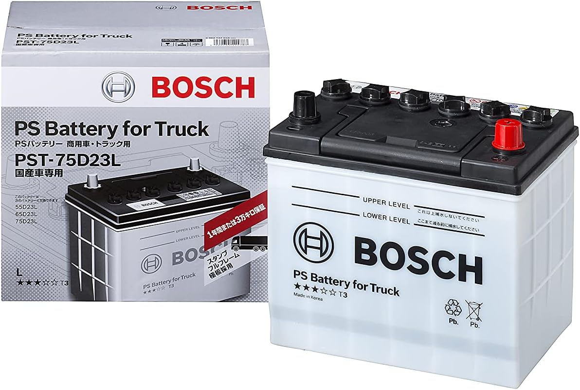 BOSCH (ボッシュ) 国産車用 高性能 トラック・商用車バッテリー PST75D23L