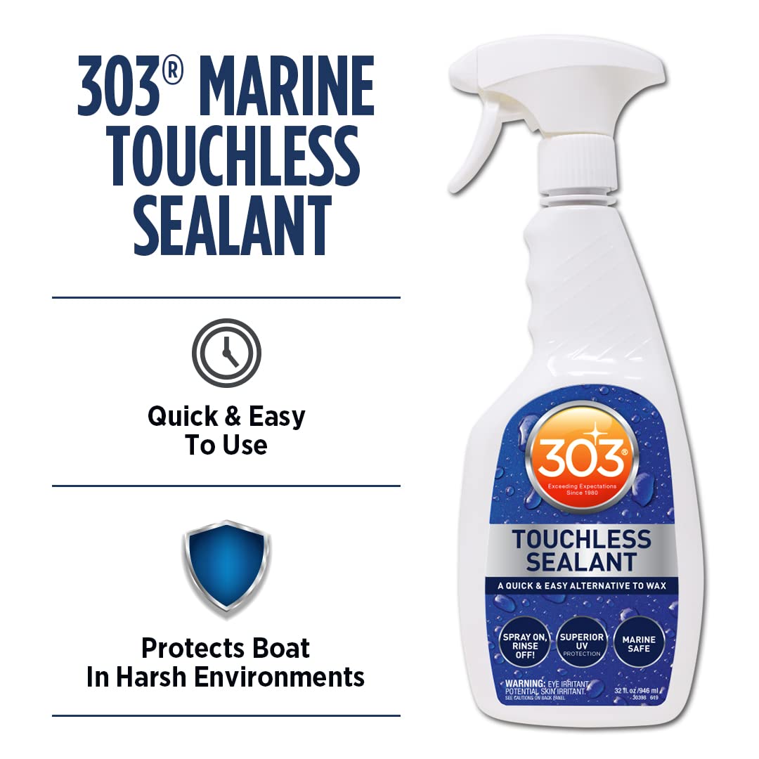 30398 303 Products マリン・タッチレスシーラント 947ml 6本セット スプレーして洗い流すだけ。高撥水性とUV保護を付与できるタッチレスコーティング剤