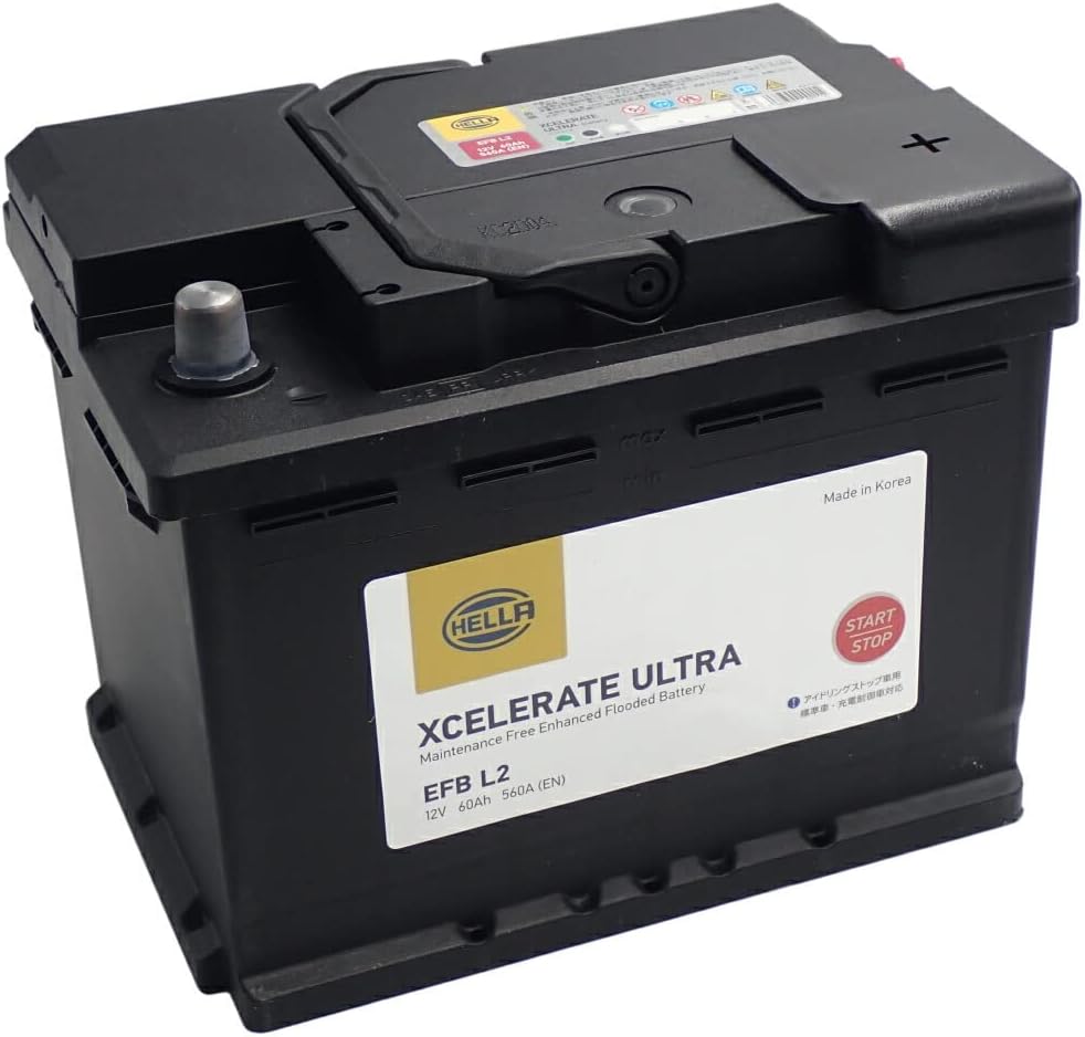 HELLA 高性能欧州車EFBバッテリー アイドリングストップ車対応(60AH) EFB-L2 (互換:EL600-L2,82060)