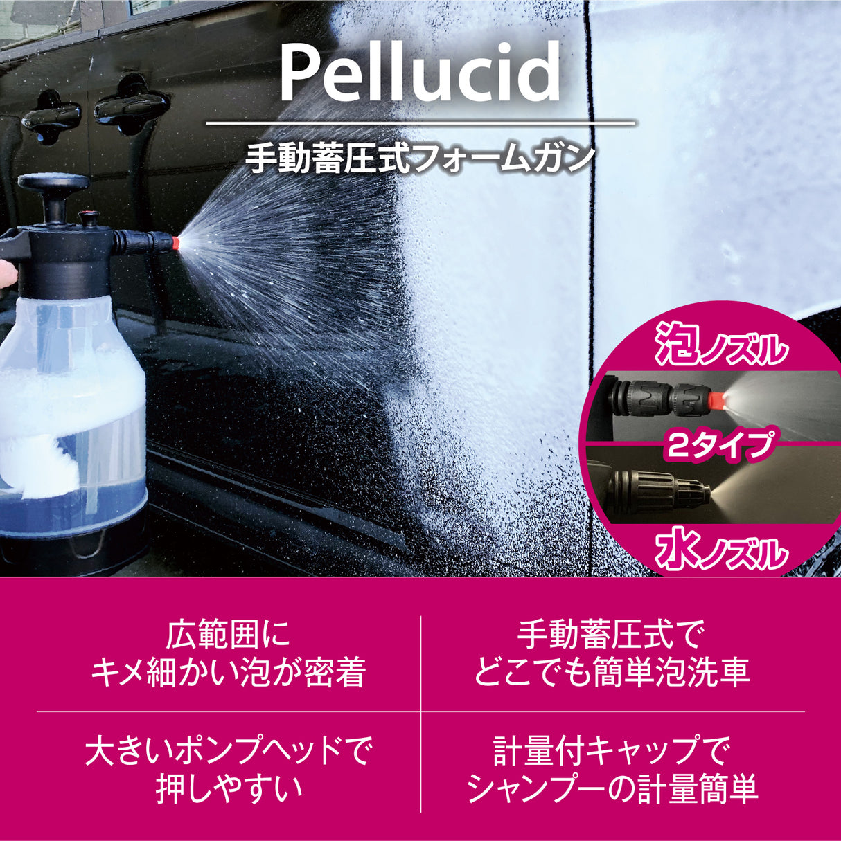 ペルシード 手動蓄圧式フォームガン PCD-219