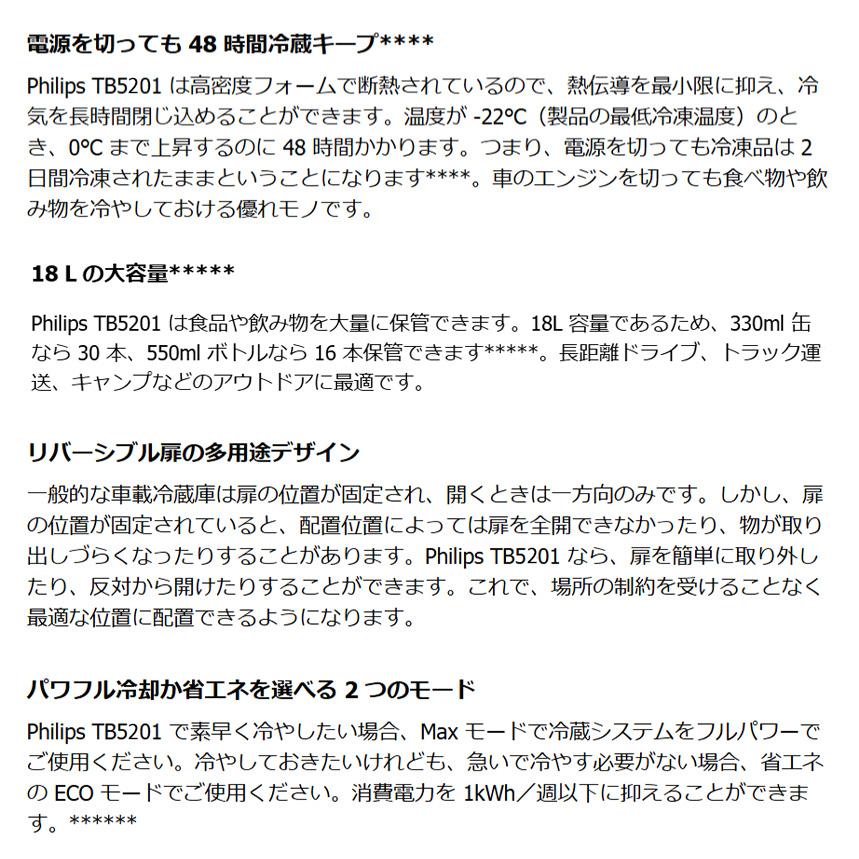 フィリップス サーマルボックス 車載用冷蔵庫 18L TB5201X1
