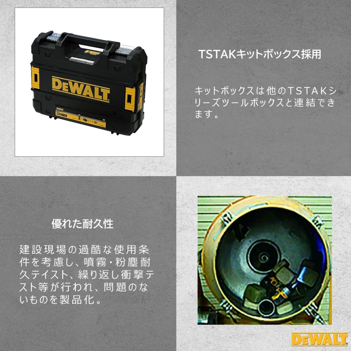 DEWALT(デウォルト) 電動工具 DCF850P2T-JP 18V XR Li-Ion ブラシレス・インパクトドライバー バッテリー 2個付
