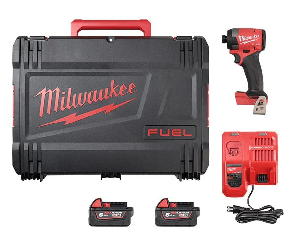 milwaukee(ミルウォーキー) M18-FID3-502X M18 インパクトドライバー 5.0Ahバッテリー2個付 最大トルク226Nm ハイパフォーマンス