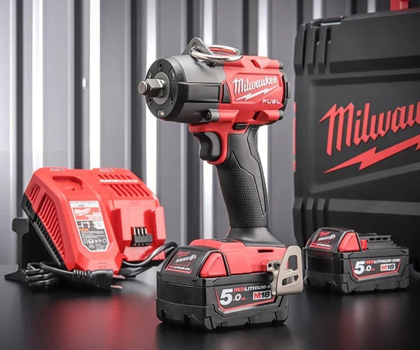 milwaukee(ミルウォーキー) M18-FMTIW2F12-502X M18 12.7sq 745Nmインパクトレンチ 5.0Ahバッテリー2個x充電器x専用ケース付