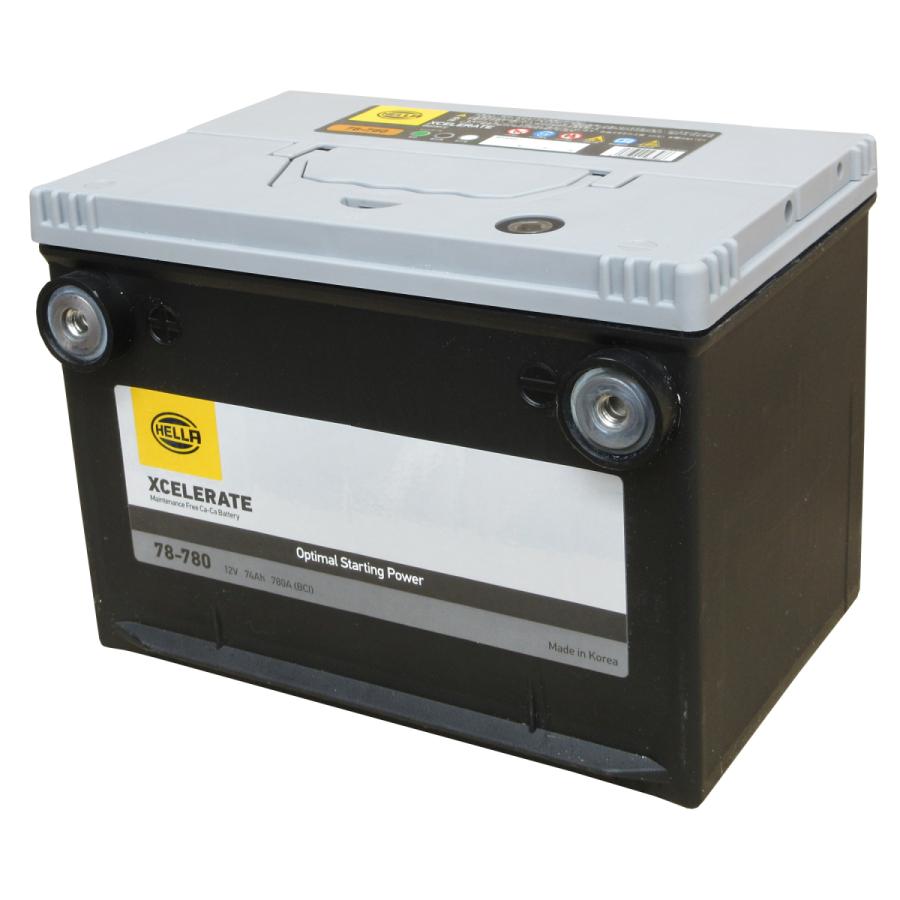 HELLA XCELERATE シリーズ 78-780 米国車用 74Ah(互換:78‑600・78‑6MF・78‑710・78‑7MF・EX78・UPM‑785)