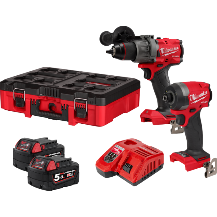 milwaukee(ミルウォーキー) M18-FPP2A3-502P M18 パワーパック M18 FPD3(振動ドリルドライバー)とM18 FID3(インパクトドライバー)のセット