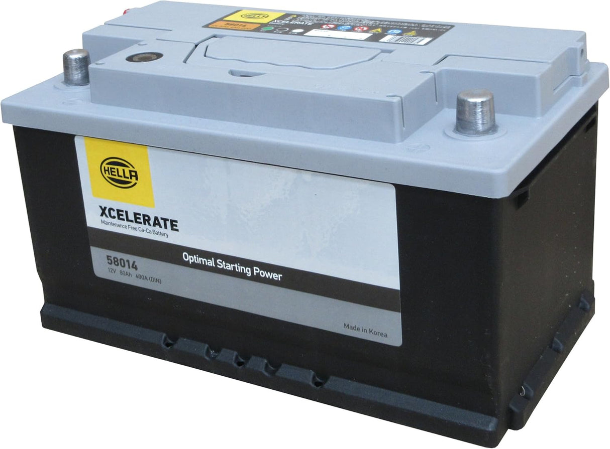 HELLA XCELERATE シリーズ 58014/LB4 LBN4 80Ah(互換:20-80・58045・58043・585-200-080・EU-580072・LBN4・PSIN-8C・SB084L・SLX-8C)