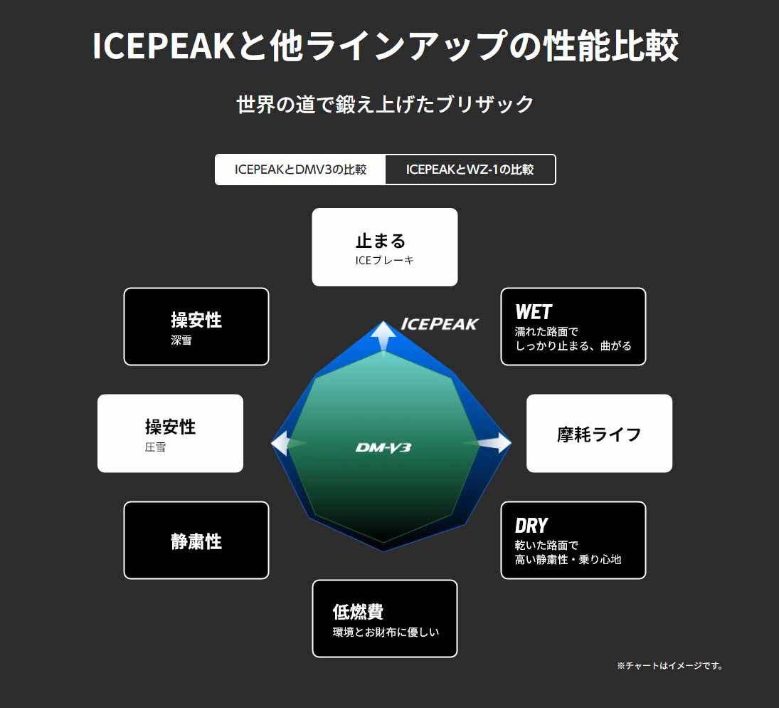 ブリジストン BLIZZAK ICEPEAK 245/50R20★ 4本セット