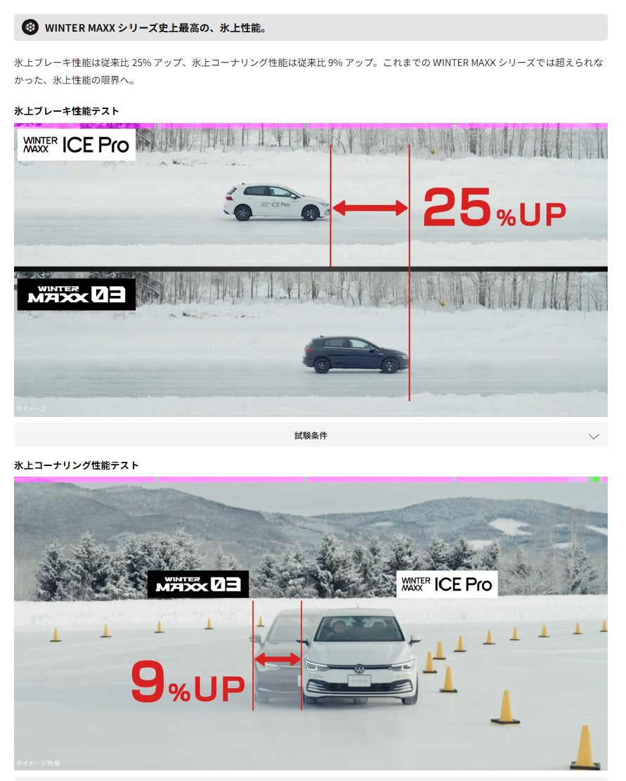 ダンロップ WINTER MAXX ICE Pro 255/55R19★ 4本セット