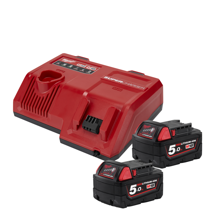 milwaukee(ミルウォーキー) M12-18-NRG-502SC M18 5.0Ah SCスタートキット(充電器・M18バッテリー2個セット)