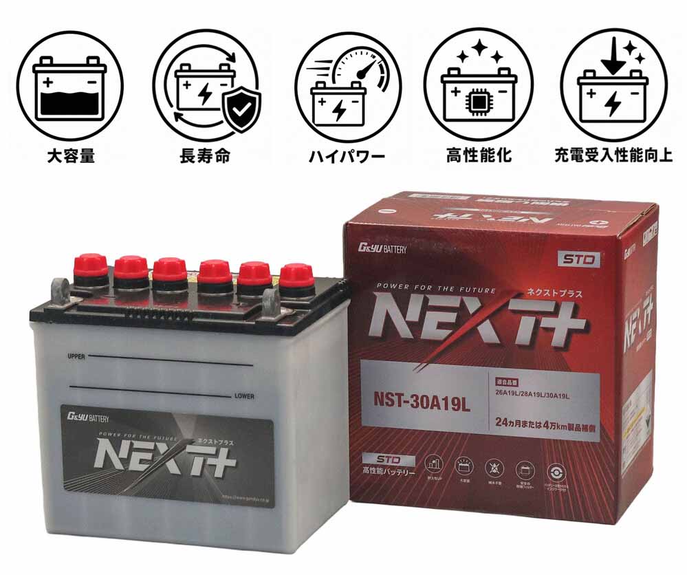 G&Yu NEXT+ スタンダードシリーズ 高性能バッテリー NST-34A19L