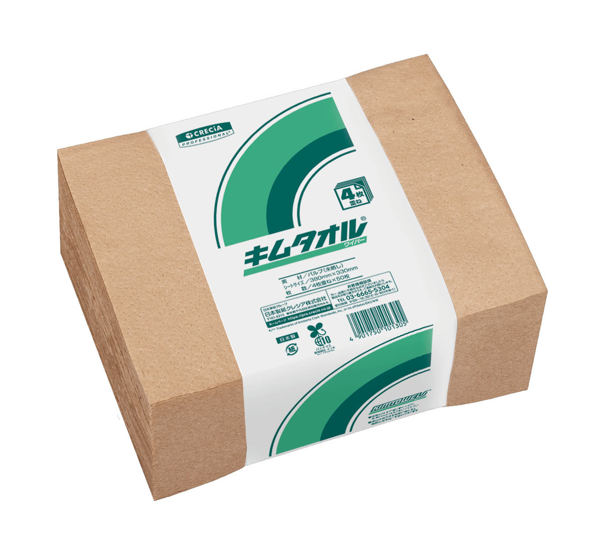 クレシア キムタオル 4つ折り 50枚x24束