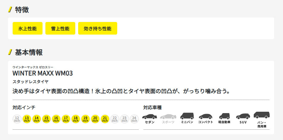 ダンロップ WINTER MAXX03 WM03 155/65R14