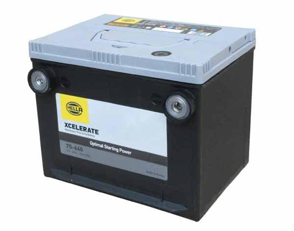HELLA XCELERATE シリーズ 75-660 米国車用 60Ah(互換:75‑550・75‑6MF・75‑7MF・EX75・UPM‑75)
