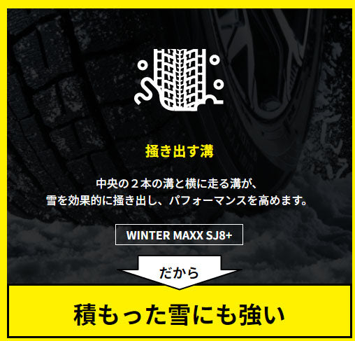ダンロップ WINTER MAXX SJ8+ 265/60R18 110
