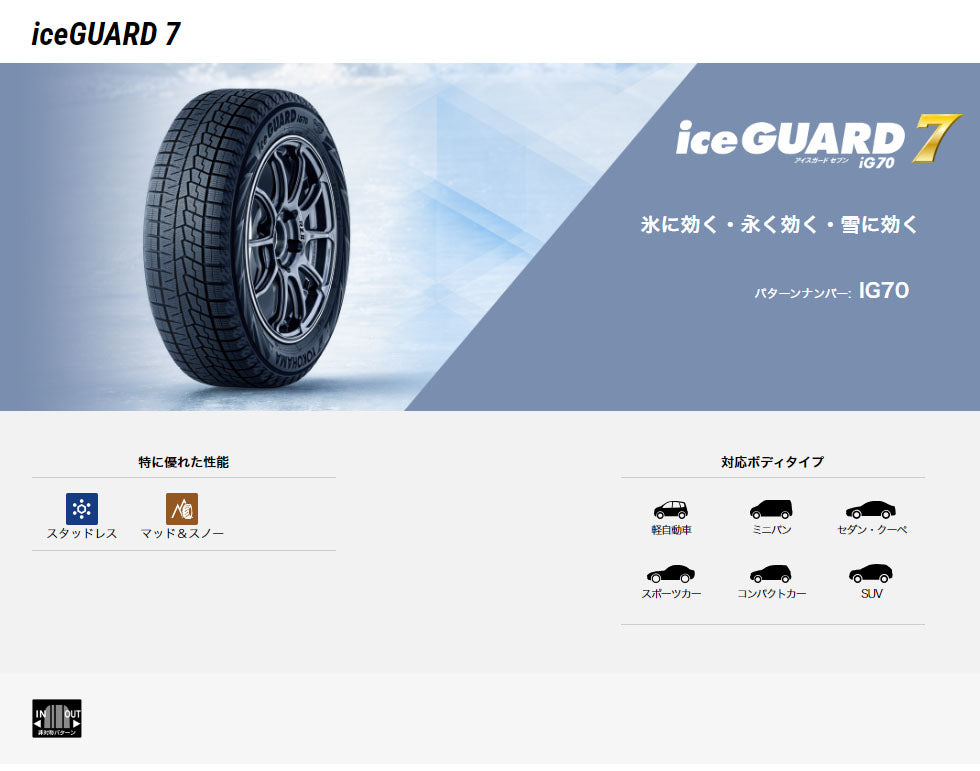 ヨコハマタイヤ iceGUARD7 ig70 155/65R13