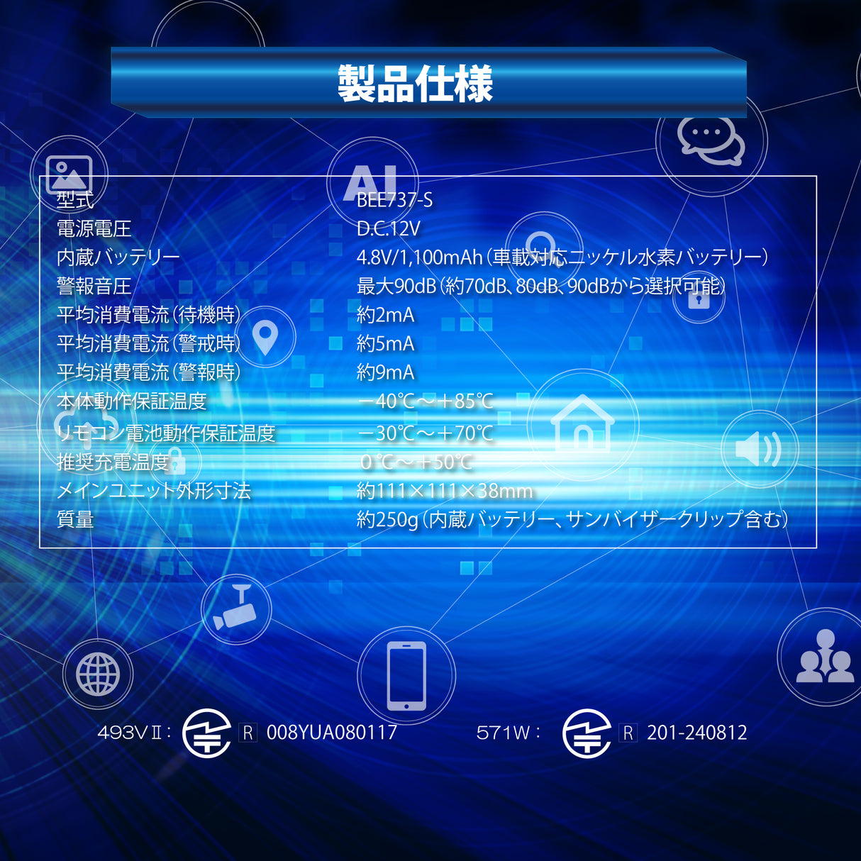 HORNET 加藤電機 ワンタッチカーセキュリティ 車上ねらい対策 車両盗難対策 犯罪抑止効果 BEE737S