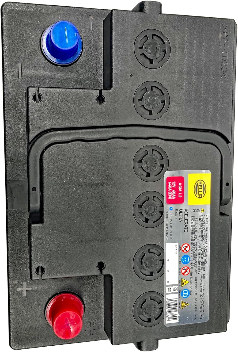HELLA XCELERATE ULTRA 欧州車用AGMバッテリー AGM L2 (互換:560901068・BLA-60-L2・LN2AGM)