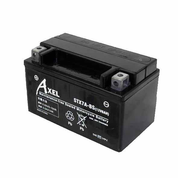 G&Yu AXEL バイク用バッテリー STX7A-BS (互換：YTX7A-BS・FTX7A-BS・DTX7A-BS・RBTX7A-N・CTX7A-BS・ATX7A-BS・BTX7A-BS・PTX7A-BS・STX7A-BS・GTX7A-BS)