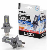 PIAA LED スタンダードシリーズ ヘッドライト/フォグ用 コントローラーレスタイプ 6000K 12V 20/20W 3000lm H4 2年保証 新基準車検対応 ノイズ対応 防水・防塵対応 2個入 LEH240