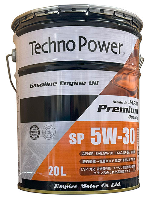 テクノパワー　エンジンオイル　全合成油　SP　5W-30　20L