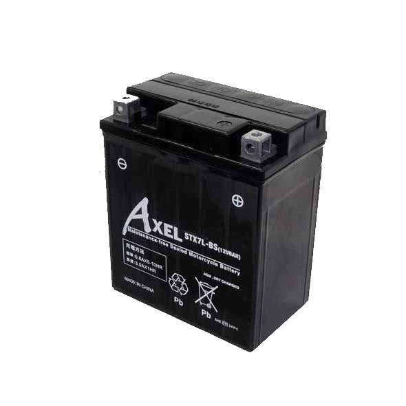 G&Yu AXEL バイク用バッテリー STX7L-BS (互換：YTX7L-BS・FTX7L-BS・DTX7L-BS・RBTX7L-N・CTX7L-BS・ATX7L-BS・BTX7L-BS・PTX7L-BS)