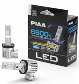 PIAA LED スタンダードシリーズ ヘッドライト/フォグ用 コントローラーレスタイプ 車検対応 6600K 12V 19W 3300lm  H8/H9/H11/H16 3年保証 2個入 LEH212
