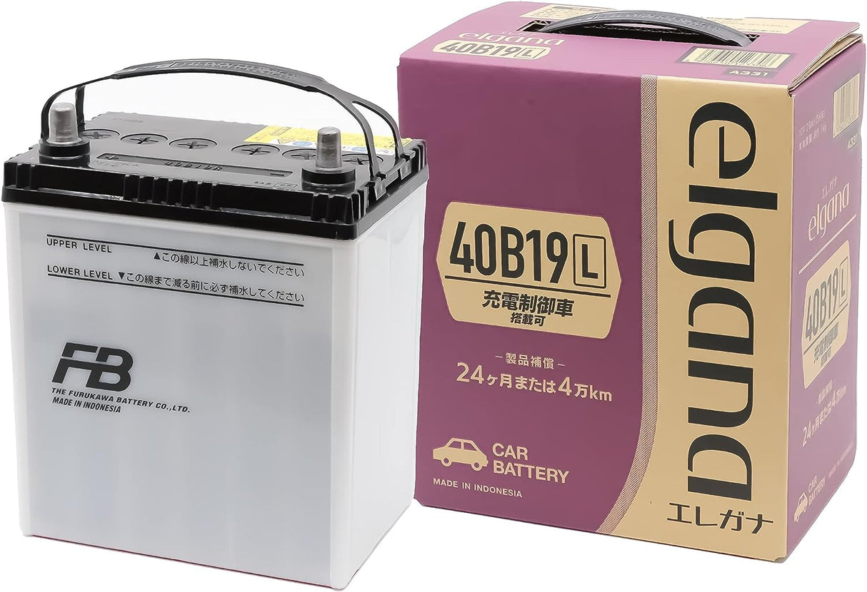古河電池(FB) 国産車用カーバッテリー 充電制御車対応　elgana　40B19L