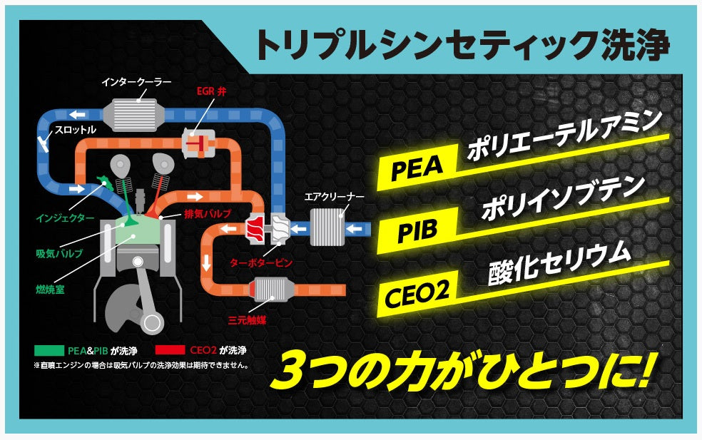 フューエルポーション3(FP×3) 300ml 排気側まで洗浄できる！  PEA PIB CEO2 トリプル洗浄 フリクション低減 燃費改善 振動軽減 レスポンス回復 ガソリン添加剤 日本製 FP3-G300 12本セット