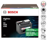 BOSCH (ボッシュ) 国産車・輸入車バッテリー HT-LN2-AGM Hightec EN AGM (BLA-60-L2 後継モデル)互換( BLA-60-L2,LN2 AGM,GYX-LN2-AGM,LN2AGM,560 901 068,SA 56020,AGM L2)