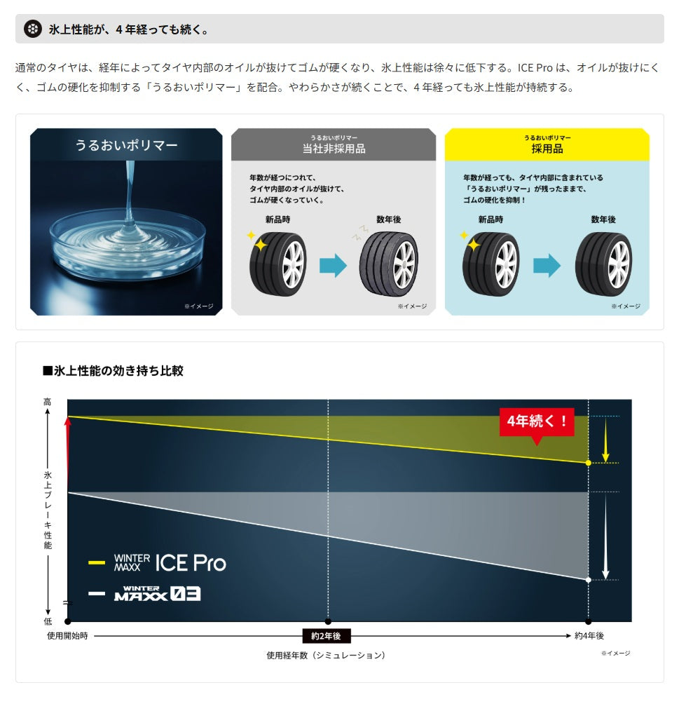ダンロップ WINTER MAXX ICE Pro  255/55R19★ 4本セット