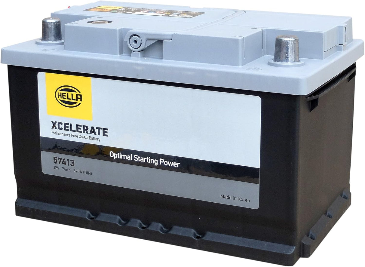 HELLA XCELERATE シリーズ 57413 74Ah（互換：27-66・56318・56828・83071・574-402-075・EA722-LB3・EP565・EPX65・EU-570064・EU65・LBN3・SLX-7H等）