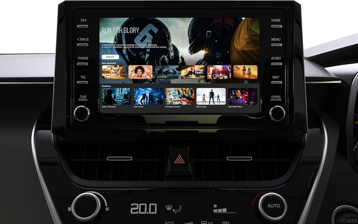 カシムラ KD-255 Apple CarPlay対応のディスプレイオーディオで走行中に動画アプリが観られる。クルマ用メディアプレイヤー