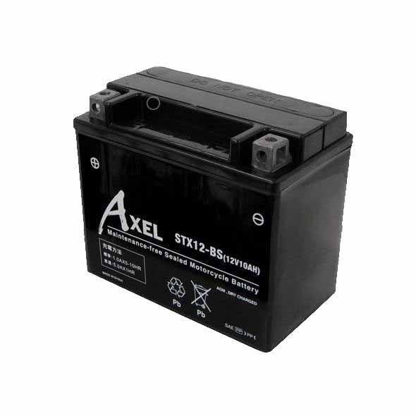 G&Yu AXEL バイク用バッテリー STX12-BS (互換：YTX12-BS・FTX12-BS・GTX12-BS・KTX12-BS )