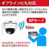 HORNET 加藤電機 ドーム型カメラ（200万画素） AI防犯カメラ 動体自動検知 自動追尾 9倍ズーム HC220DH