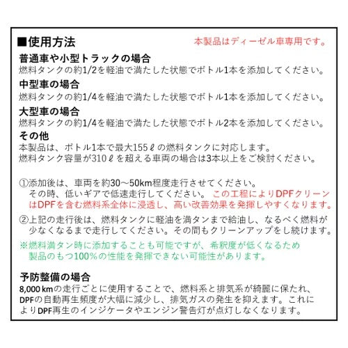 RP-34744 DPFクリーン DPF＆燃料系洗浄剤 高性能洗剤と強力な洗浄溶剤 機能回復 500ml