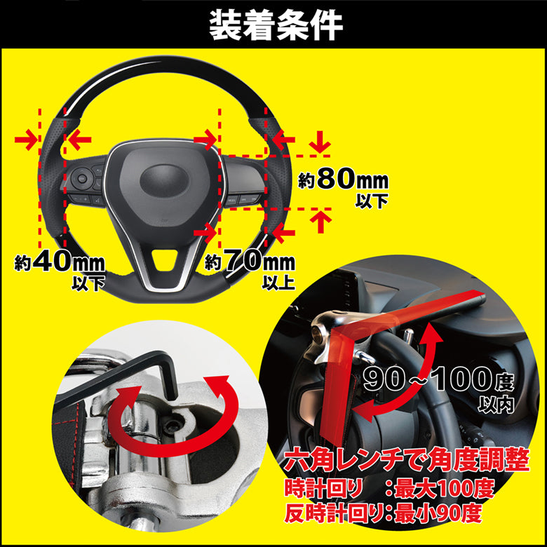 HORNET 加藤電機 Ｌ型ダブルロック式ハンドルロック 特殊合金 LH5LB