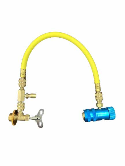 R134a POEエアゾール缶専用注入ホース LL-300-A02/P 45cm