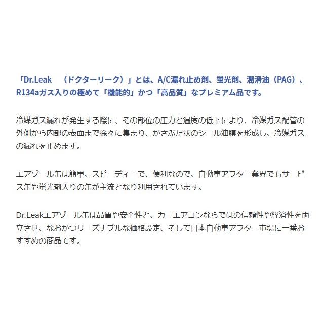 Dr.leak ドクターリーク 蛍光剤潤滑油入りエアコンガス漏れ止め剤 LL-DR1 2本セット