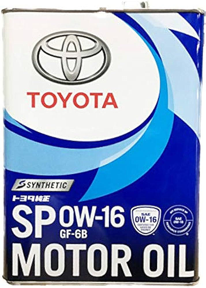 トヨタ　モーターオイル　SP　0W-16　4L