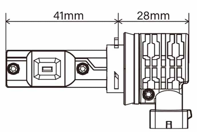 PIAA LED スタンダードシリーズ ヘッドライト/フォグ用 コントローラーレスタイプ 6000K  12V 17W 3300lm H8/H9/H11/H16 2年保証 新基準車検対応 ノイズ対応 防水・防塵対応 2個入 LEH242