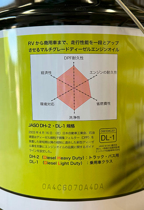 テクノパワー　ディーゼル車用オイル　DL-1　5W-30