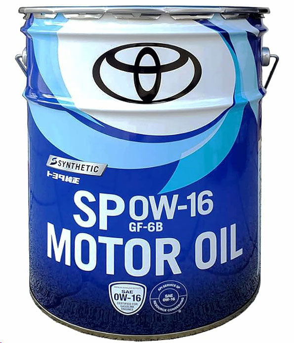 トヨタ　モーターオイル　SP　0W-16　20L