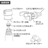 ペルシード リードディフューザー クリップタイプ 縦/横/丸型のエアコンフィンに対応 WPA-D03