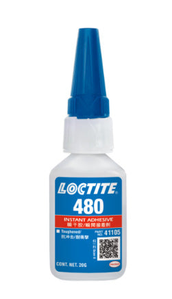 LOCTITE480　瞬間接着剤　耐衝撃・耐熱・耐湿タイプ　液状　20ｇ　