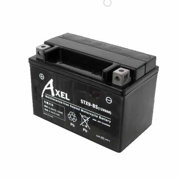 G&Yu AXEL バイク用バッテリー STX9-BS (互換：YTX9-BS・FTX9-BS・DTX9-BS・ADTX9-BS・CTX9-BS・ATX9-BS・BTX9-BS・PTX9-BS・GTX9-BS)