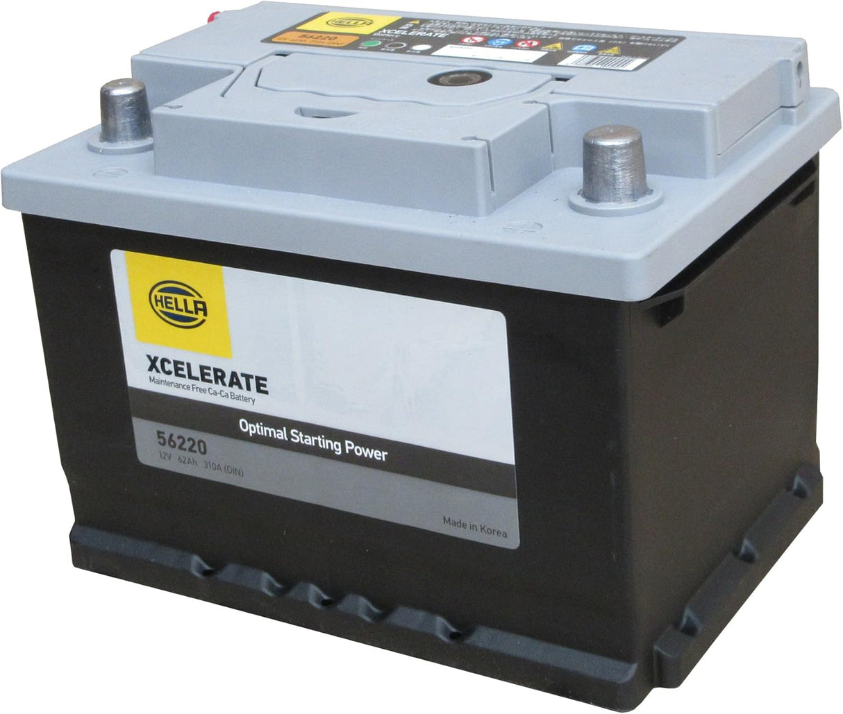 HELLA XCELERATE シリーズ 56220 LBN2 62Ah（互換：27-54H・27-55・27-60P・55421・83056・561-400-060・EA612-LB2・EPX55・EU45・EU-555054・SLX-6H等）