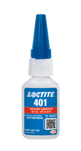 LOCTITE401　瞬間接着剤　超接着・難接着材対応　液状　高機能　スタンダード品　3ｇｘ3　
